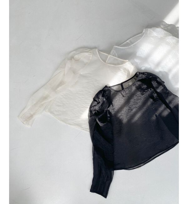 MAJESTICLEGON「シアーパワショルトップス」|シャツ・ブラウス|