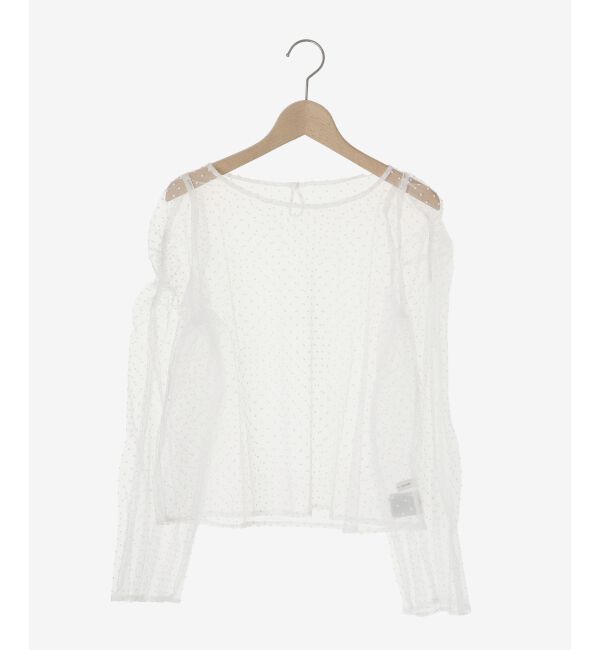 MAJESTICLEGON「シアーパワショルトップス」|シャツ・ブラウス|