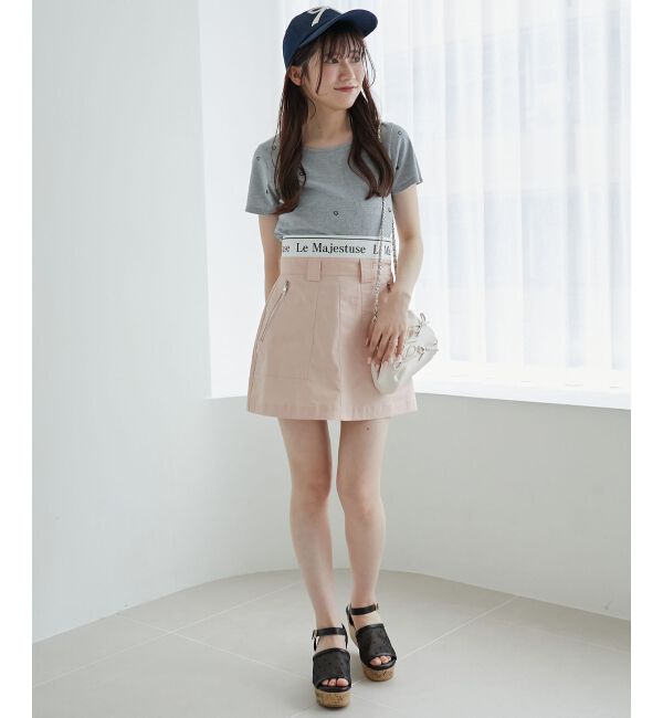 MAJESTICLEGON「ウエストロゴカーゴミニスカパン」|スカート|