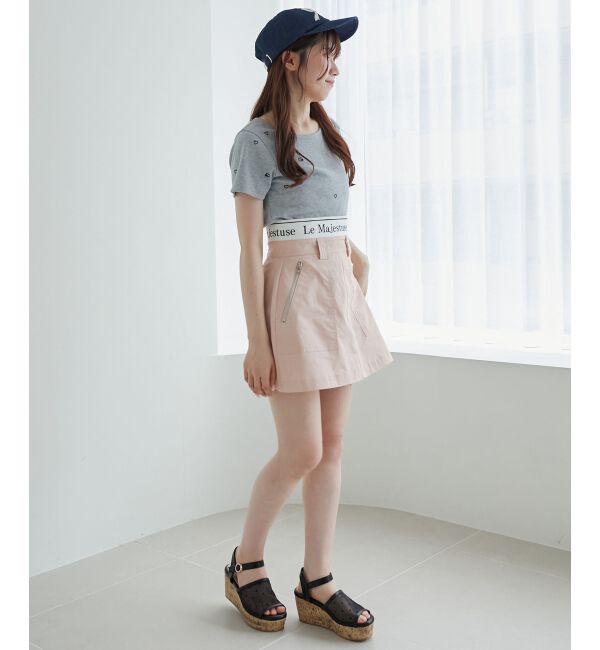 MAJESTICLEGON「ウエストロゴカーゴミニスカパン」|スカート|
