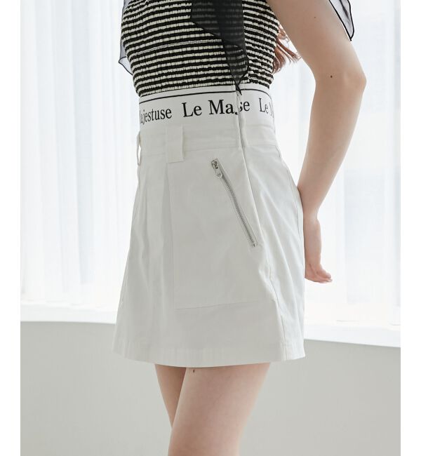 MAJESTICLEGON「ウエストロゴカーゴミニスカパン」|スカート|