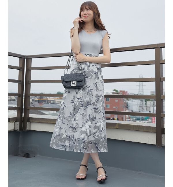 MAJESTICLEGON「レースアップノースリドッキングワンピ」|ワンピース|