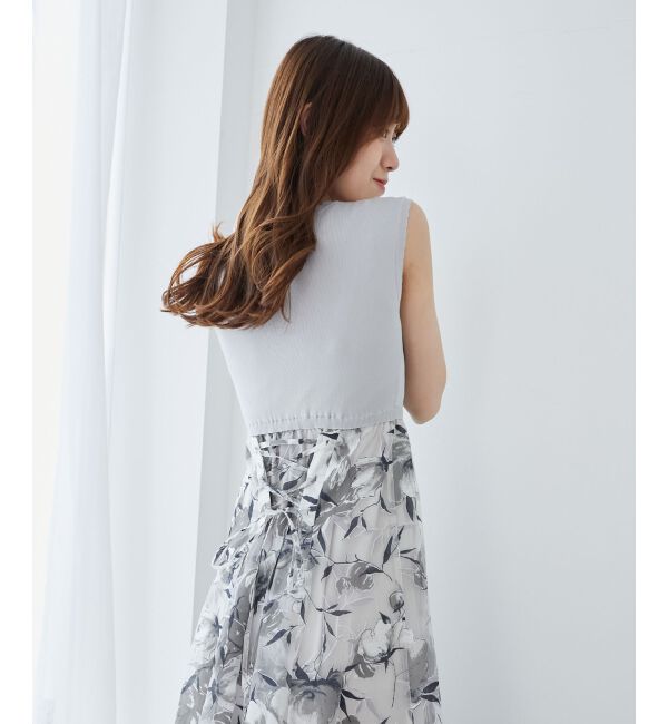 MAJESTICLEGON「レースアップノースリドッキングワンピ」|ワンピース|