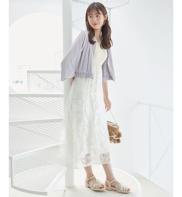 MAJESTICLEGON「レースアップノースリドッキングワンピ」|ワンピース|