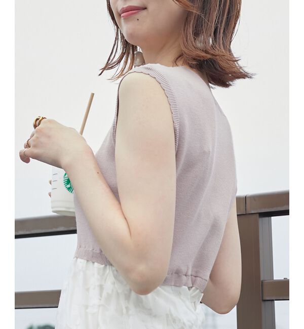 MAJESTICLEGON「レースアップノースリドッキングワンピ」|ワンピース|