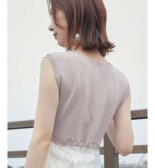 MAJESTICLEGON「レースアップノースリドッキングワンピ」|ワンピース|