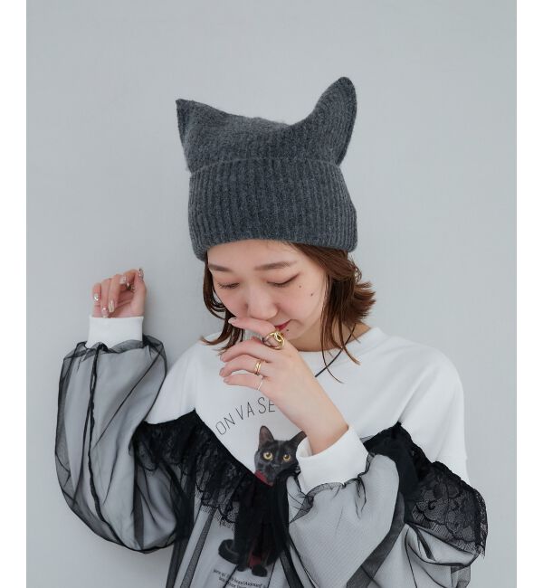 MAJESTICLEGON「スクエアニットキャップ」|ニット帽|