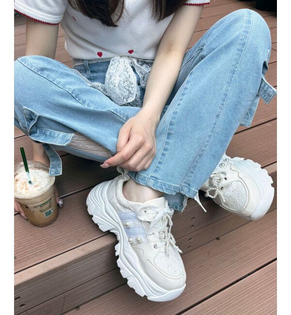 MAJESTICLEGON「2WAYデコリボンスニーカー」|スニーカー|オフ