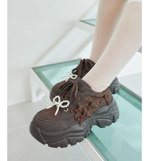 MAJESTICLEGON「2WAYデコリボンスニーカー」|スニーカー|