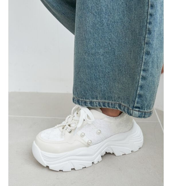 MAJESTICLEGON「2WAYデコリボンスニーカー」|スニーカー|