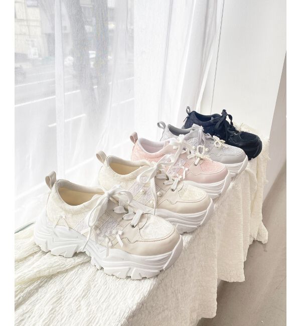 MAJESTICLEGON「2WAYデコリボンスニーカー」|スニーカー|