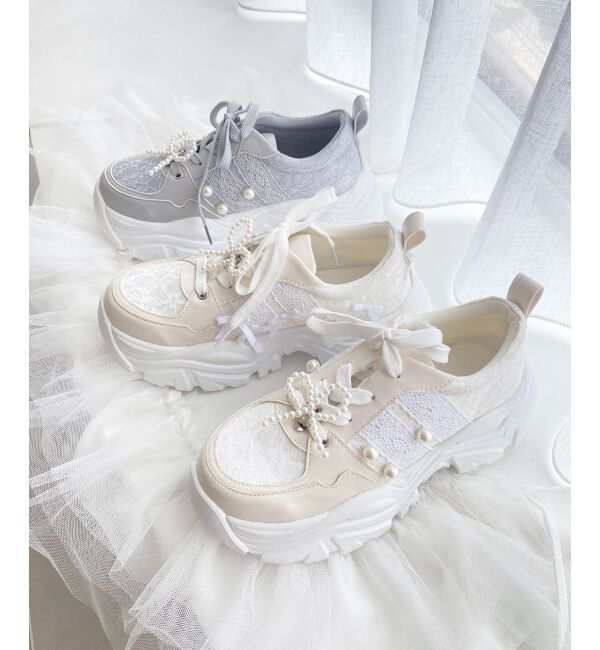 MAJESTICLEGON「2WAYデコリボンスニーカー」|スニーカー|