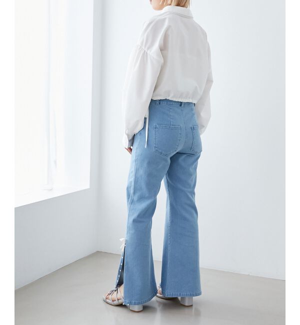 MAJESTICLEGON「パールスリットデニム」|デニム|