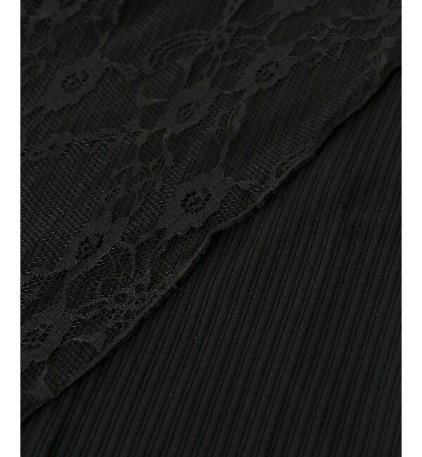 MAJESTICLEGON「肩リボンリブトップス」|Tシャツ・カットソー|