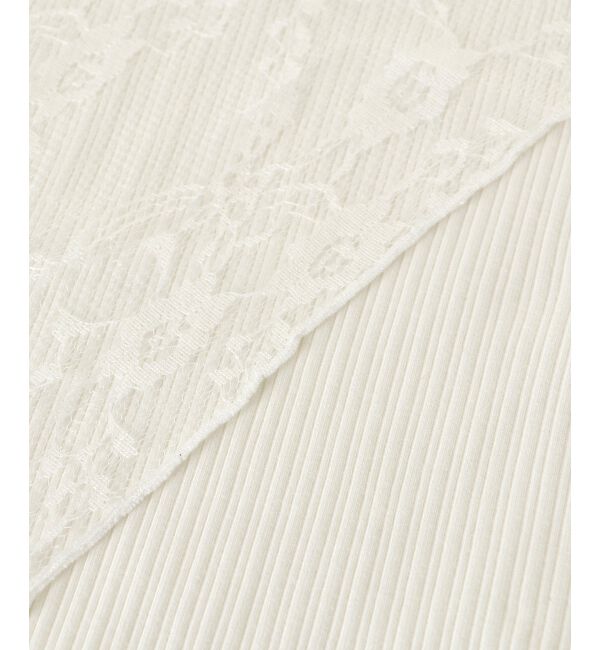 MAJESTICLEGON「肩リボンリブトップス」|Tシャツ・カットソー|