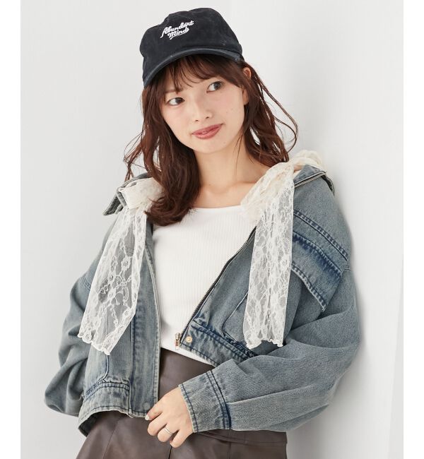 MAJESTICLEGON「肩リボンリブトップス」|Tシャツ・カットソー|