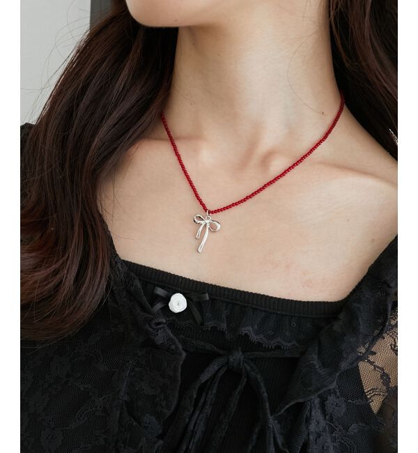 MAJESTICLEGON「モチーフビーズネックレス」|ネックレス|