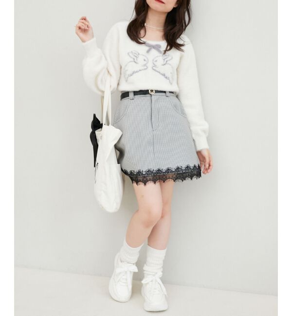 MAJESTICLEGON「細ベルトミニスカパン」|スカート|