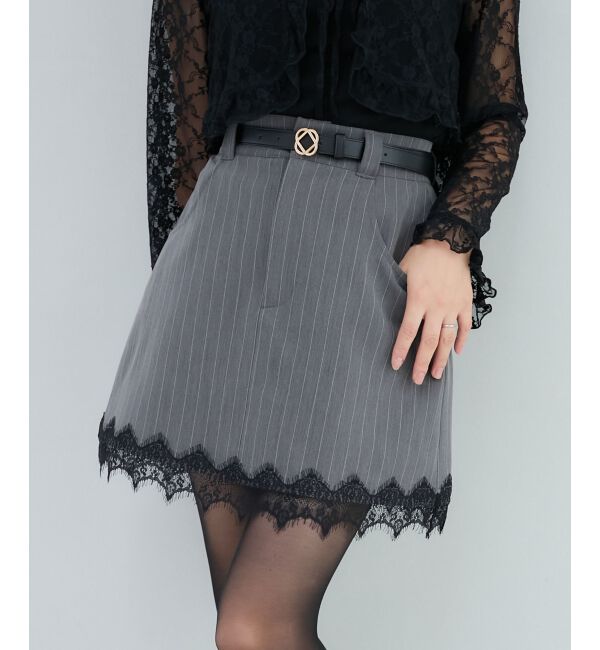 MAJESTICLEGON「細ベルトミニスカパン」|スカート|