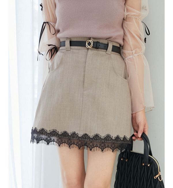 MAJESTICLEGON「細ベルトミニスカパン」|スカート|