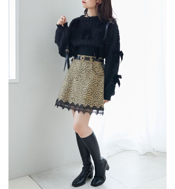 MAJESTICLEGON「細ベルトミニスカパン」|スカート|