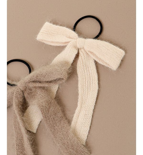 MAJESTICLEGON「ニットリボンヘアアクセ」|ヘアゴム・シュシュ|