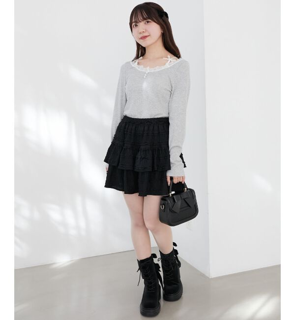 MAJESTICLEGON「クラシックリボンバッグ」|ハンドバッグ|