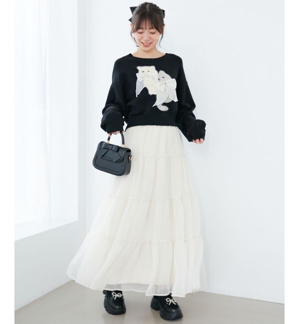 MAJESTICLEGON「クラシックリボンバッグ」|ハンドバッグ|