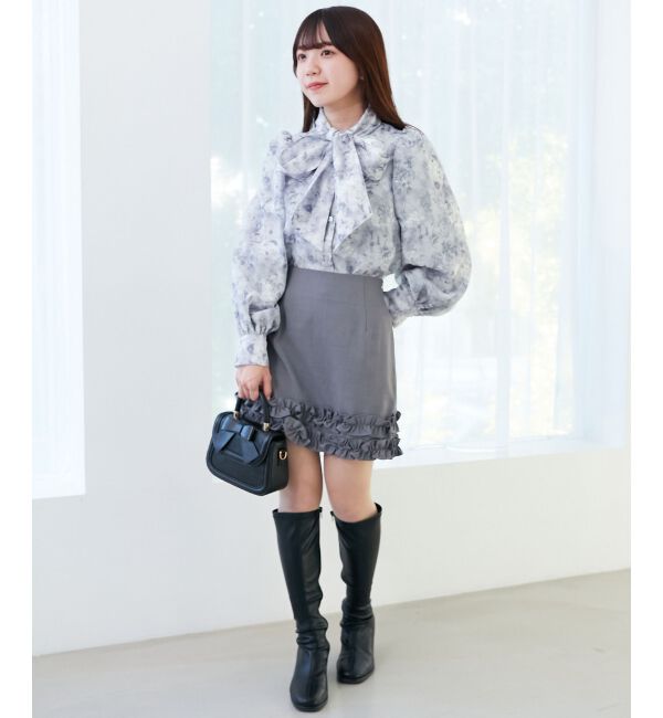 MAJESTICLEGON「クラシックリボンバッグ」|ハンドバッグ|