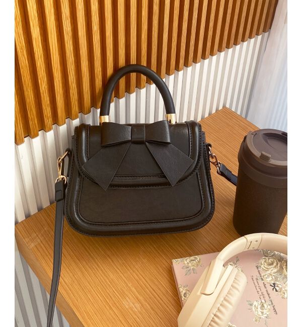 MAJESTICLEGON「クラシックリボンバッグ」|ハンドバッグ|