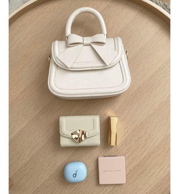 MAJESTICLEGON「クラシックリボンバッグ」|ハンドバッグ|