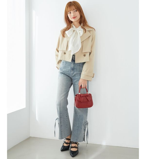 MAJESTICLEGON「クラシックリボンバッグ」|ハンドバッグ|