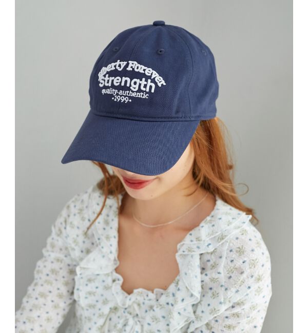 MAJESTICLEGON「アンニュイロゴキャップ」|キャップ・キャスケット|ネイビー