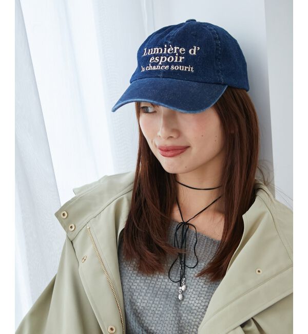MAJESTICLEGON「ロゴデニムキャップ」|キャップ・キャスケット|ネイビー