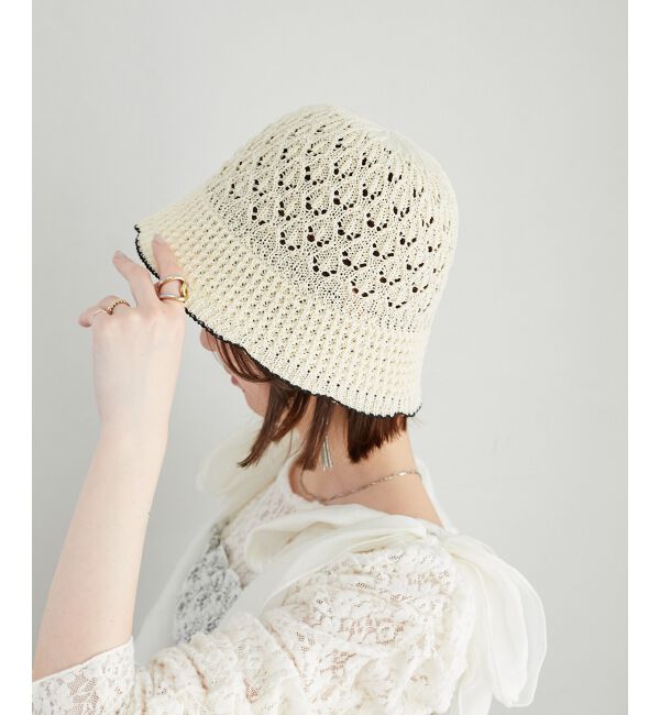  「バイカラーサーモハット」|ハット|アイボリー