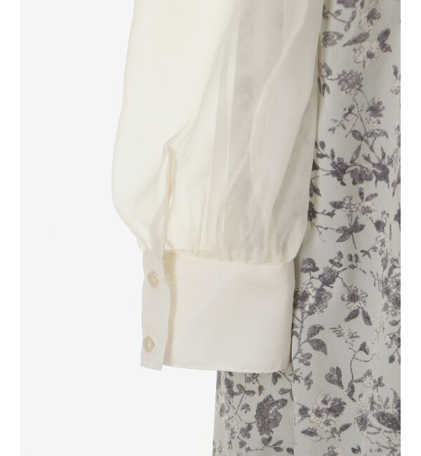 MAJESTICLEGON「フリルリボン肩あきワンピース」|ワンピース|