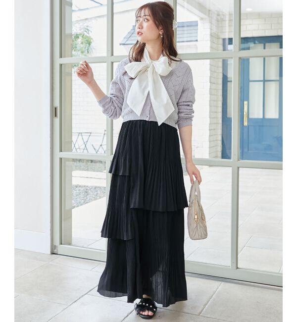  「プリーツティアードスカート」|スカート|