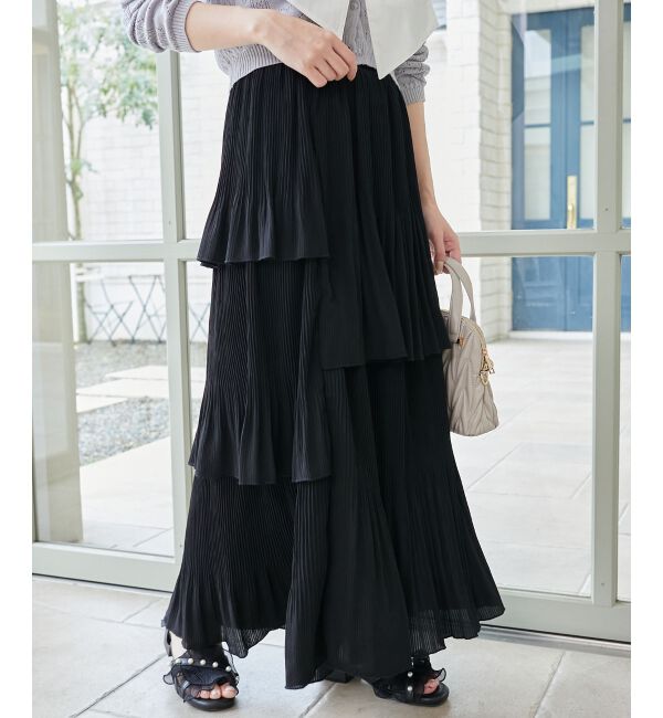  「プリーツティアードスカート」|スカート|