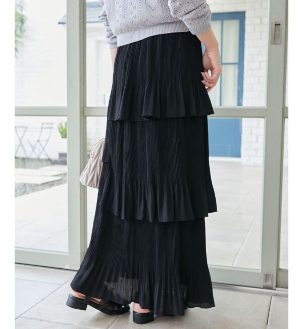  「プリーツティアードスカート」|スカート|
