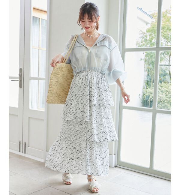  「プリーツティアードスカート」|スカート|
