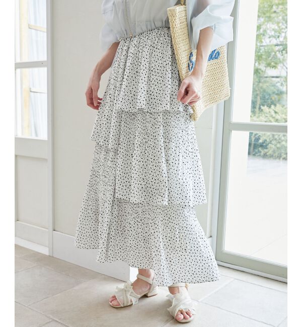  「プリーツティアードスカート」|スカート|