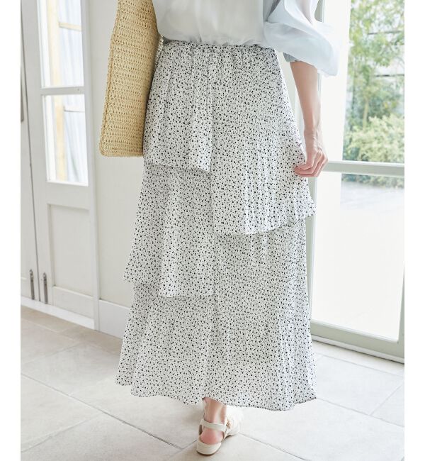  「プリーツティアードスカート」|スカート|