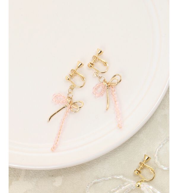  「ビーズモチーフイヤリング」|イヤリング|