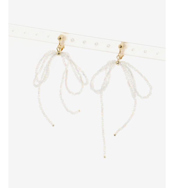  「ビーズモチーフイヤリング」|イヤリング|