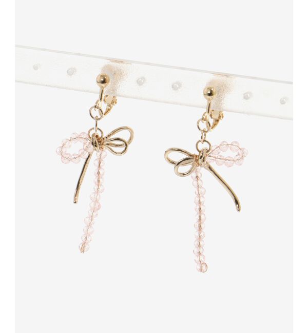  「ビーズモチーフイヤリング」|イヤリング|