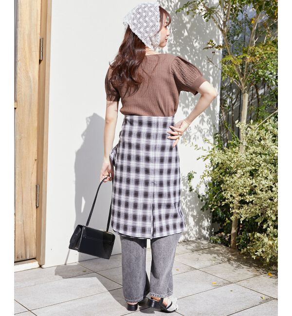  「ハーフスリーブケーブルカーディガン」|カーディガン|