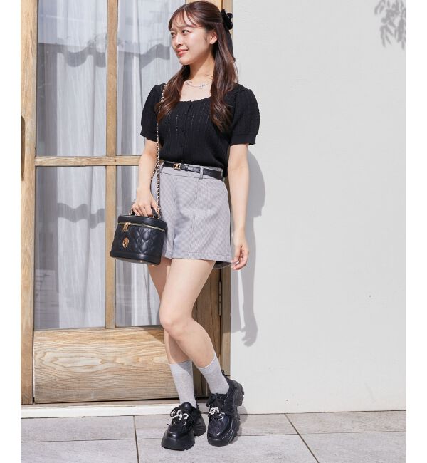  「ハーフスリーブケーブルカーディガン」|カーディガン|