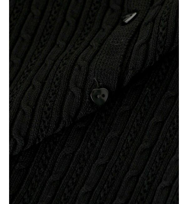  「ハーフスリーブケーブルカーディガン」|カーディガン|