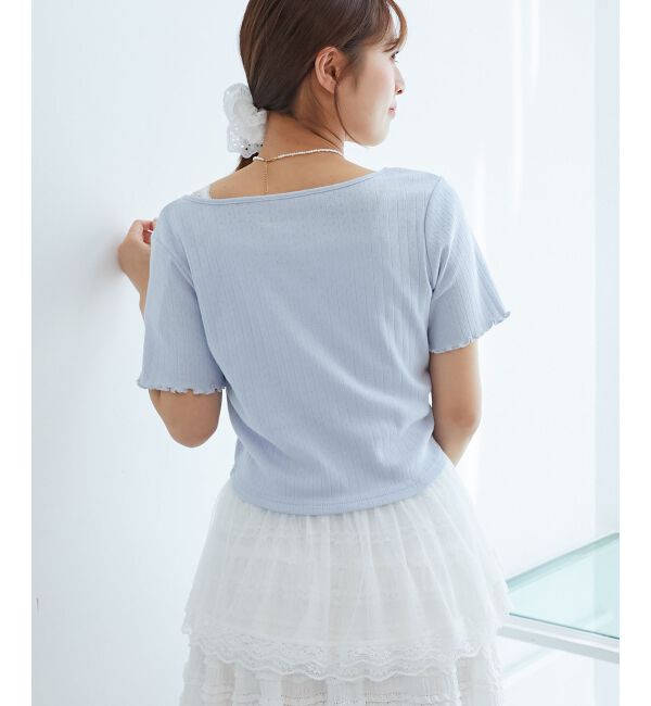  「ペプラムキャミセットカットカーデ」|カーディガン|