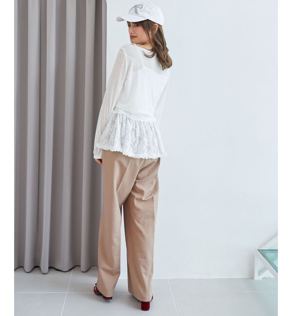  「ペプラムキャミ&times;カーデセット」|カーディガン|